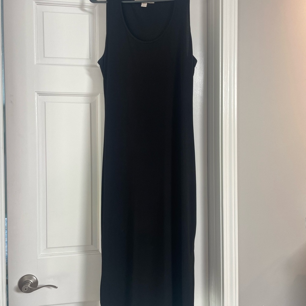 Boston Proper matte jersey black dress size medium